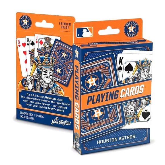 NEW Sealed MLB Houston Astros Playing Cards Poker Great Father's Day Gift Idea - Picture 1 of 6